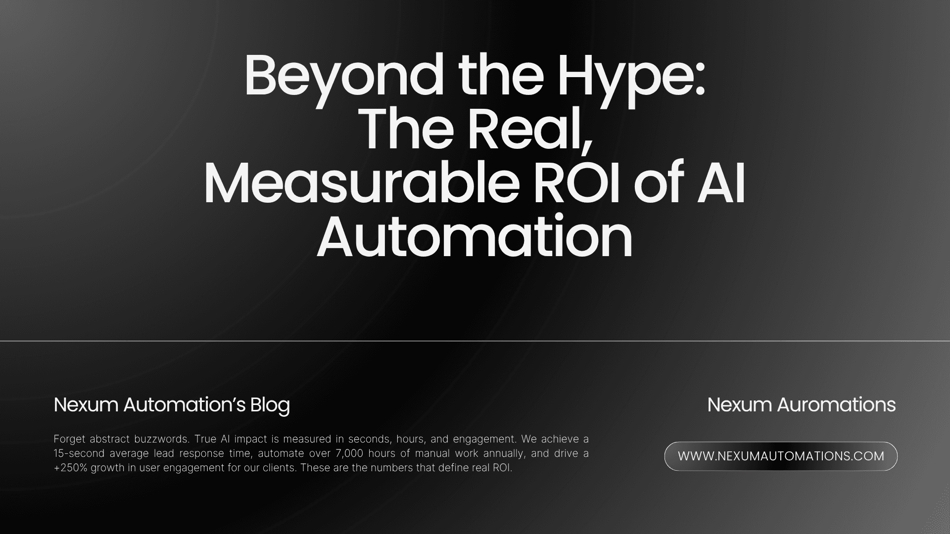 Beyond the Hype: The Real, Measurable ROI of AI Automation