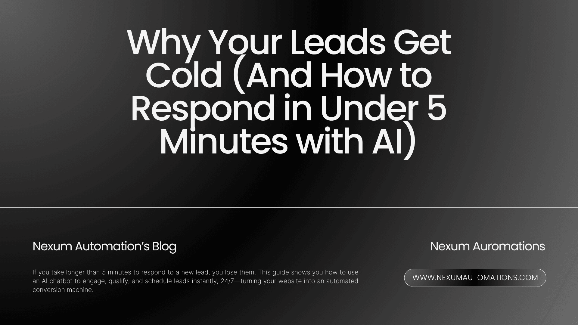 Por Qué tus Leads se Enfrían (Y Cómo Responder en Menos de 5 Minutos con IA) Por Qué tus Leads se Enfrían (Y Cómo Responder en Menos de 5 Minutos con IA)